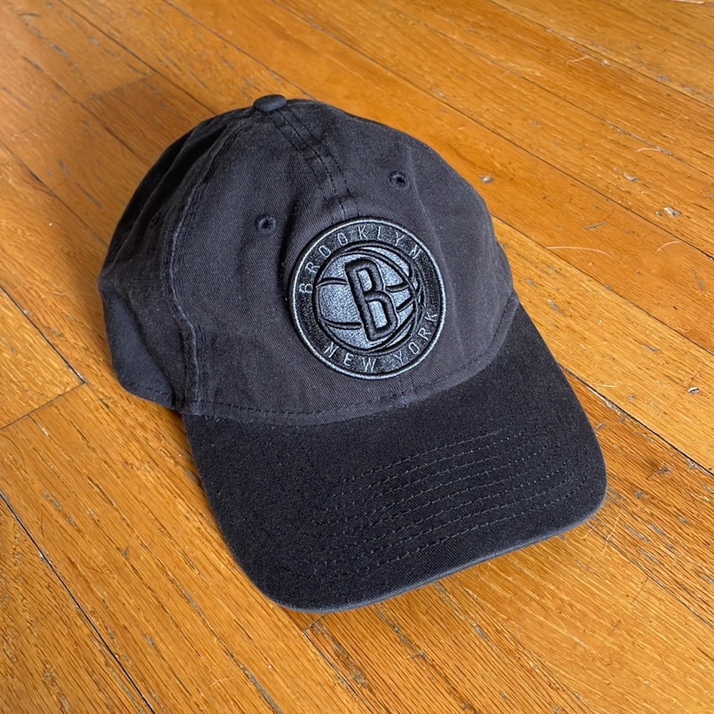 New Era, Brooklyn Nets Adjustable Hat, Black/Black, OS